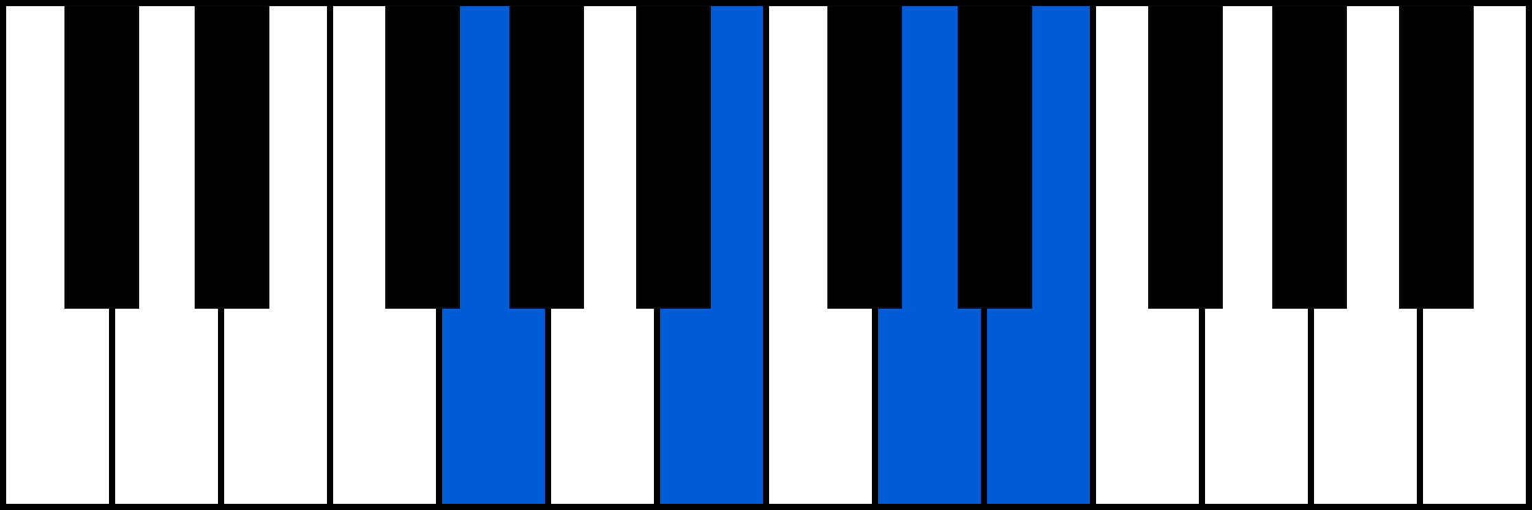 G6 piano chord diagram